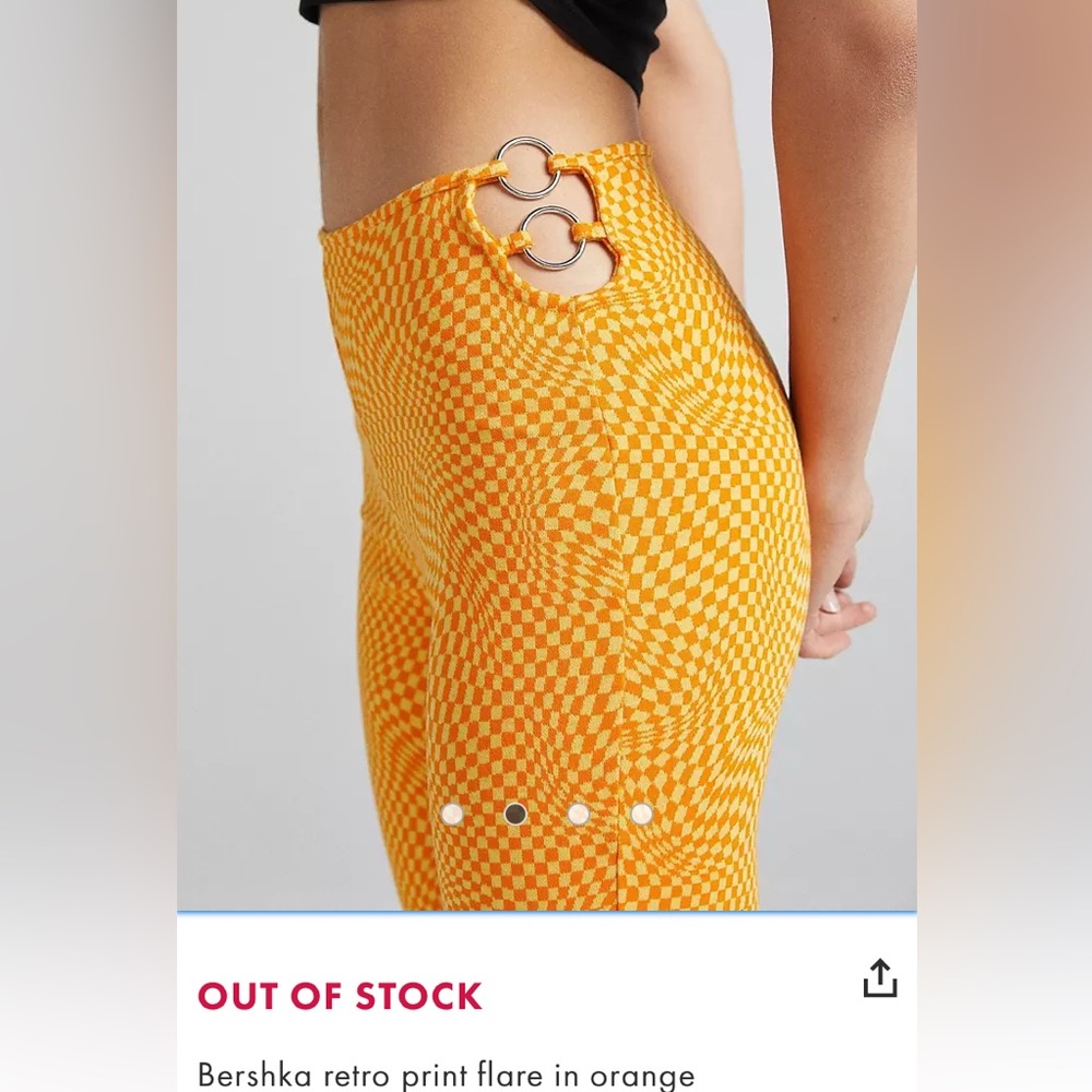 ASOS Bershka flare stretchy trousers